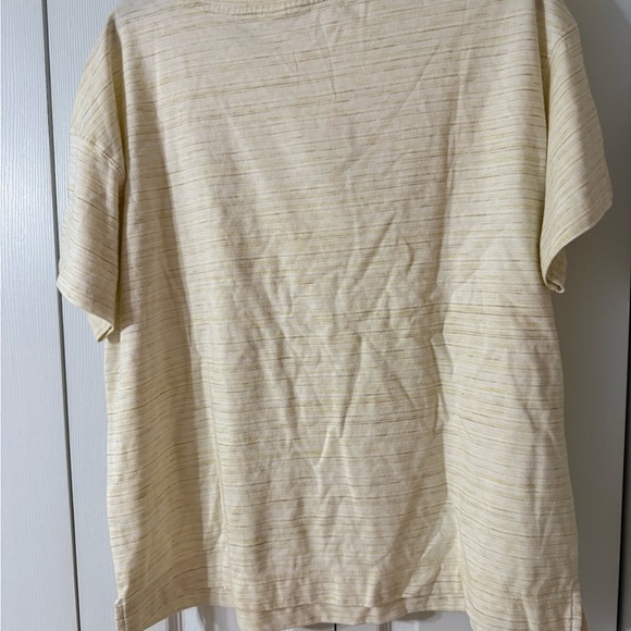 Old Navy Light Yellow striped Tee - Picture 3 of 3